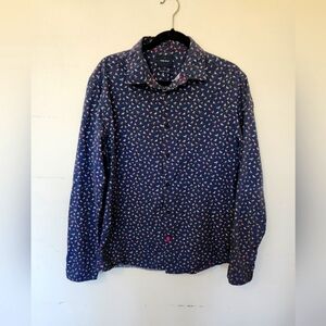 🐦🐦‍⬛🦜 Bird Motif Men's Button Down Shirt Size Large